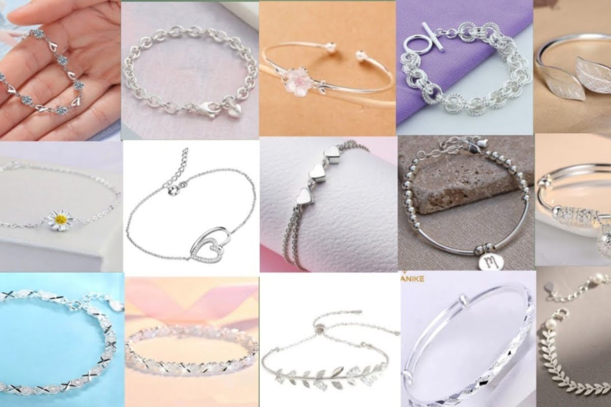 silver women's bracelet